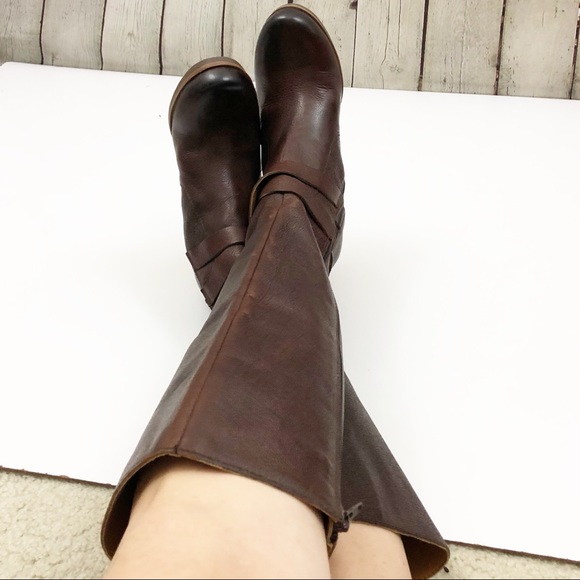 SOLD! Kork-ease wedge boots leather brown Korks - Picture 5 of 8